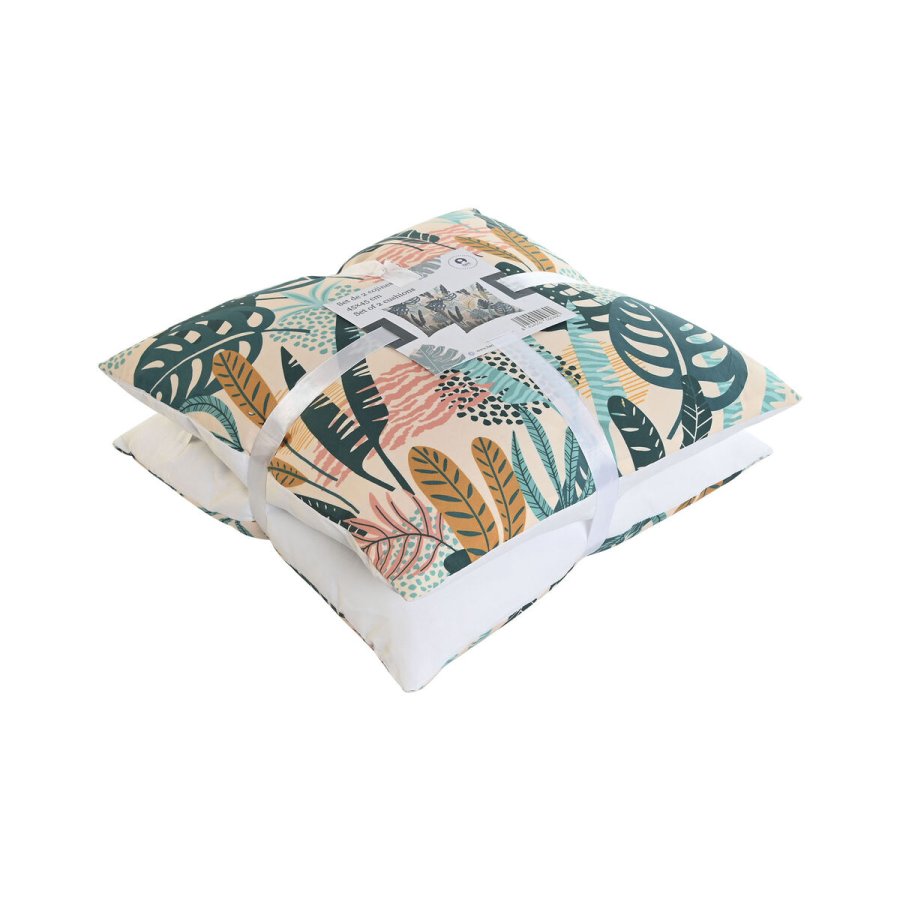 St med puder Home ESPRIT Jungle 45 x 5 x 45 cm (2 enheder) #2
