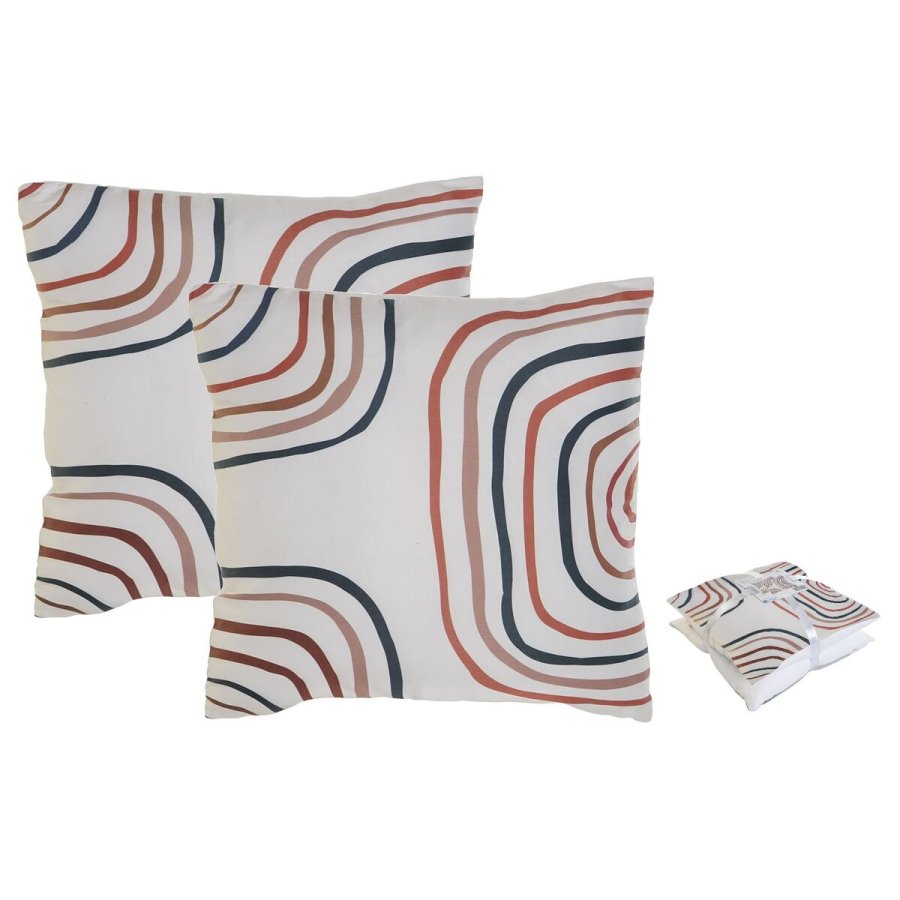 St med puder Home ESPRIT Regnbue 45 x 5 x 45 cm (2 enheder) #1