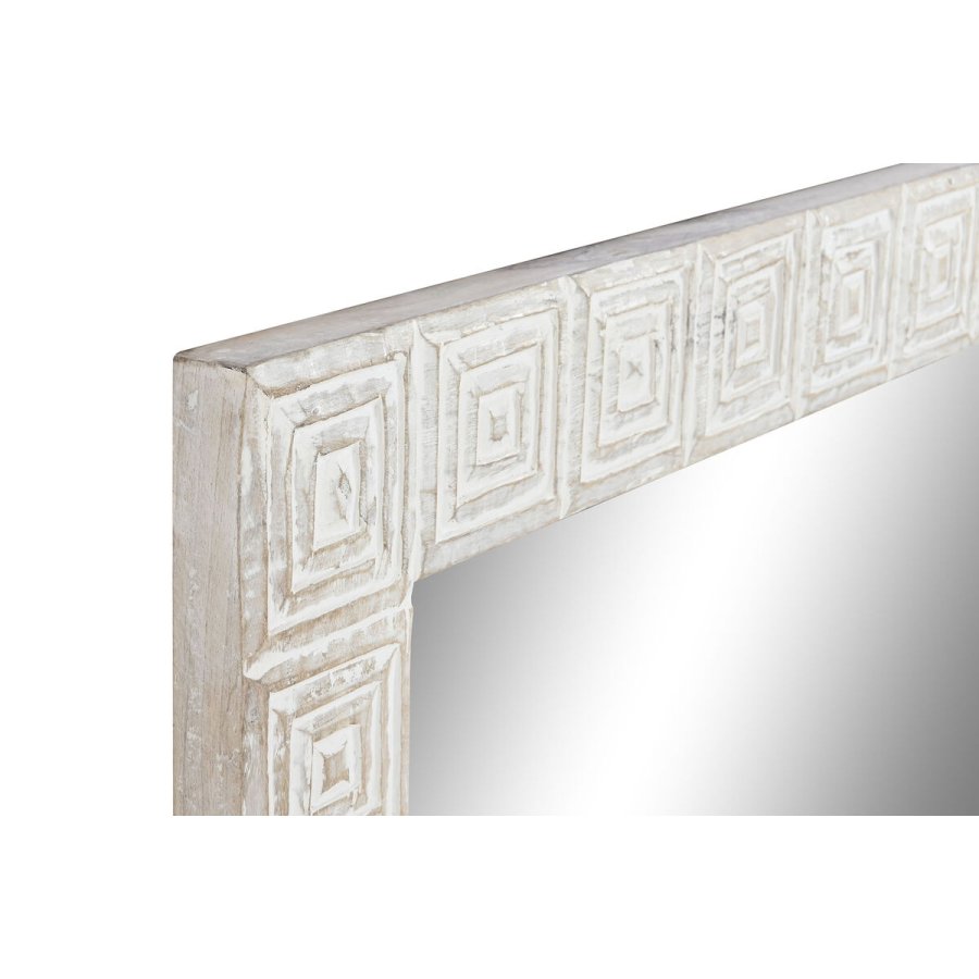 Vgspejl Home ESPRIT Hvid Natur Indianer mand 94 x 3 x 140 cm 120 x 3 x 76 cm #5