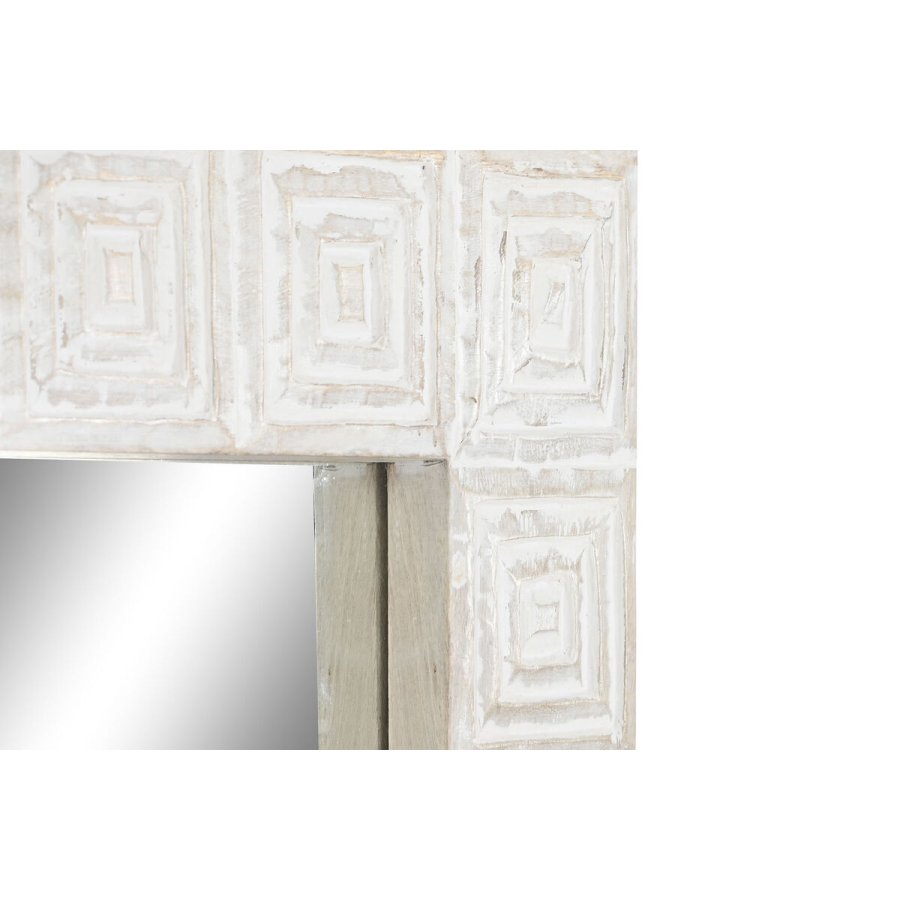 Vgspejl Home ESPRIT Hvid Natur Indianer mand 94 x 3 x 140 cm 120 x 3 x 76 cm #9