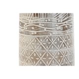 Vase Home ESPRIT Hvid Natur Mangotr Kolonistil 15 x 15 x 22,5 cm #3