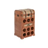 Flaskereol Home ESPRIT Brun Poppel 40 x 35,5 x 71 cm #1