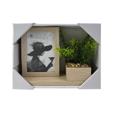 Fotoramme Home ESPRIT Natur Tr MDF Skandinavisk 25 x 7 x 19 cm #13