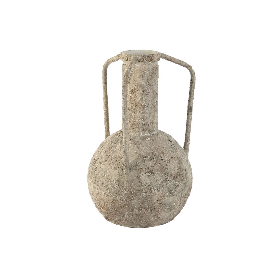 Vase Home ESPRIT Hvid Metal 23 x 23 x 35,5 cm #1