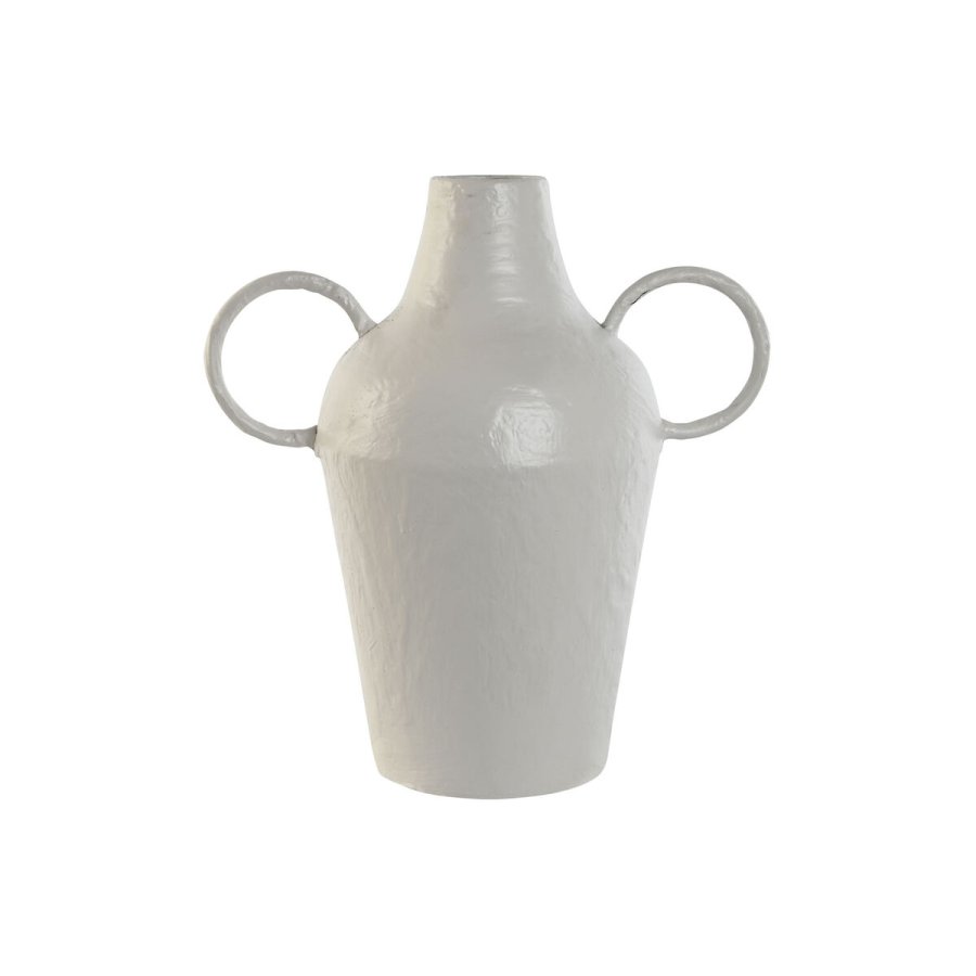 Vase Home ESPRIT Hvid Metal 33,5 x 20 x 36 cm #1