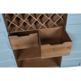 Flaskereol Home ESPRIT Turkisbl Metal Tr MDF 76,5 x 39,5 x 157,5 cm #16