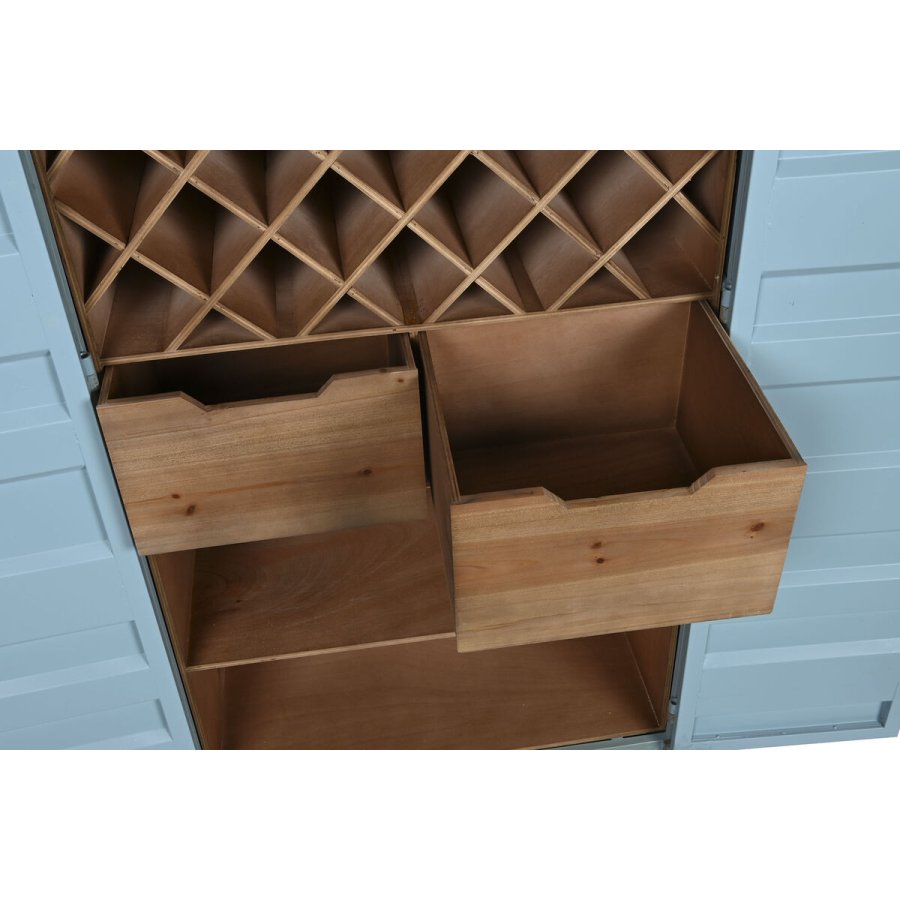 Flaskereol Home ESPRIT Turkisbl Metal Tr MDF 76,5 x 39,5 x 157,5 cm #16