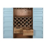 Flaskereol Home ESPRIT Turkisbl Metal Tr MDF 76,5 x 39,5 x 157,5 cm #19