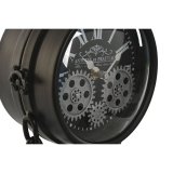 Namizna ura Home ESPRIT Sort Slvfarvet Metal Krystal 18 x 17 x 33 cm #21