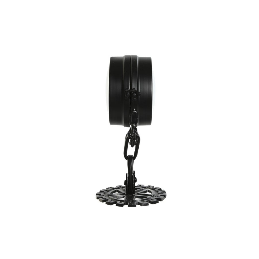 Namizna ura Home ESPRIT Sort Slvfarvet Metal Krystal 18 x 17 x 33 cm #17
