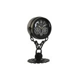 Namizna ura Home ESPRIT Sort Slvfarvet Metal Krystal 18 x 17 x 33 cm #1