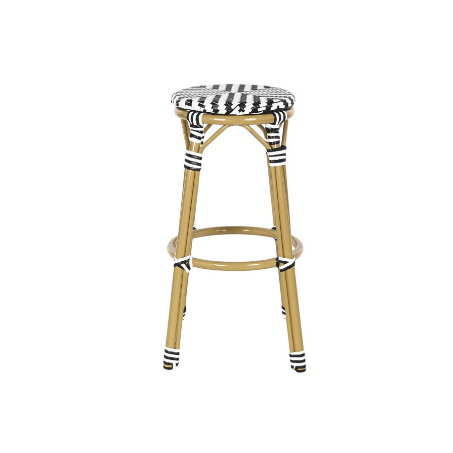 Taburet Home ESPRIT To-farvet Metal syntetisk spanskrr 39,5 x 39,5 x 74,5 cm #1