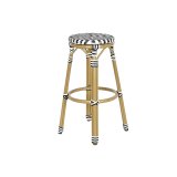 Taburet Home ESPRIT To-farvet Metal syntetisk spanskrr 39,5 x 39,5 x 74,5 cm #13
