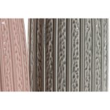 Vase Home ESPRIT Pink Lysegr Porceln 16 x 16 x 38 cm (2 enheder) #3