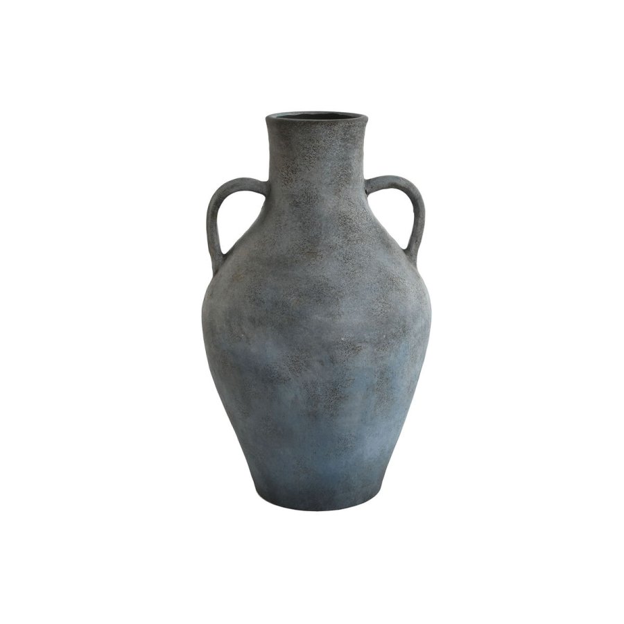 Vase Home ESPRIT Bl� Gr� Terrakotta Orientalsk 25 x 25 x 44 cm #1