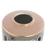 Tromme Home ESPRIT Hvid Gylden Fersken Porcel�n 20 x 20 x 25 cm #3