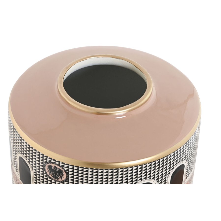 Tromme Home ESPRIT Hvid Gylden Fersken Porcel�n 20 x 20 x 25 cm #3