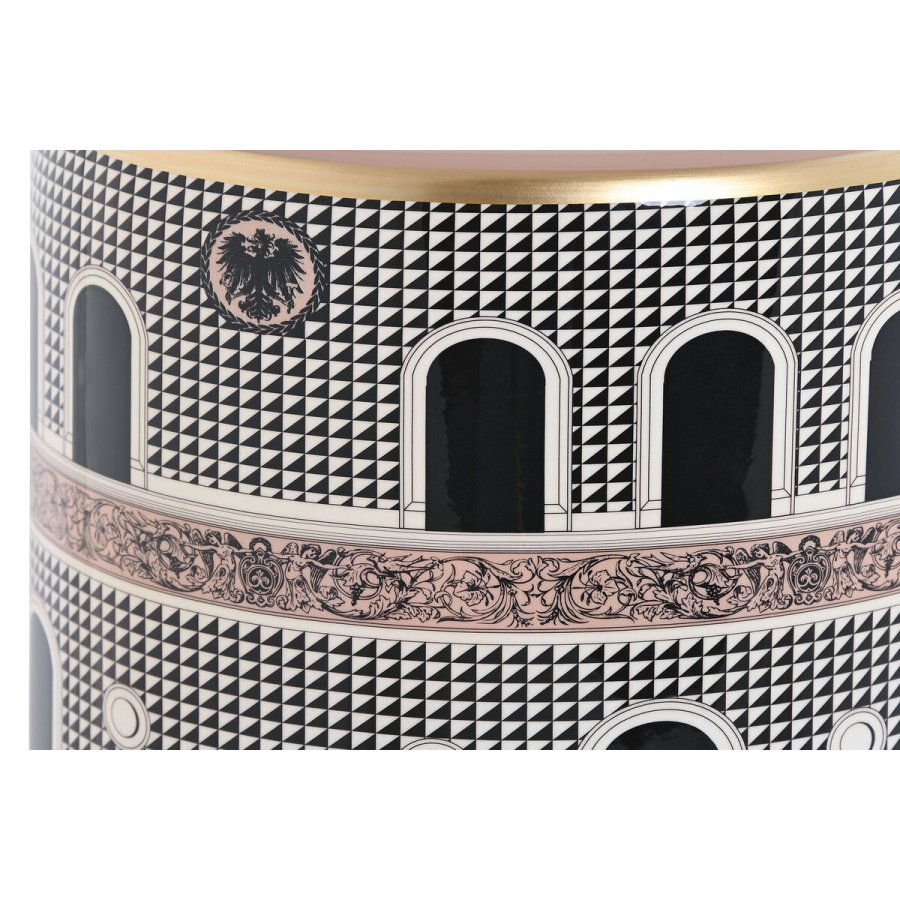 Tromme Home ESPRIT Hvid Gylden Fersken Porcel�n 20 x 20 x 25 cm #4