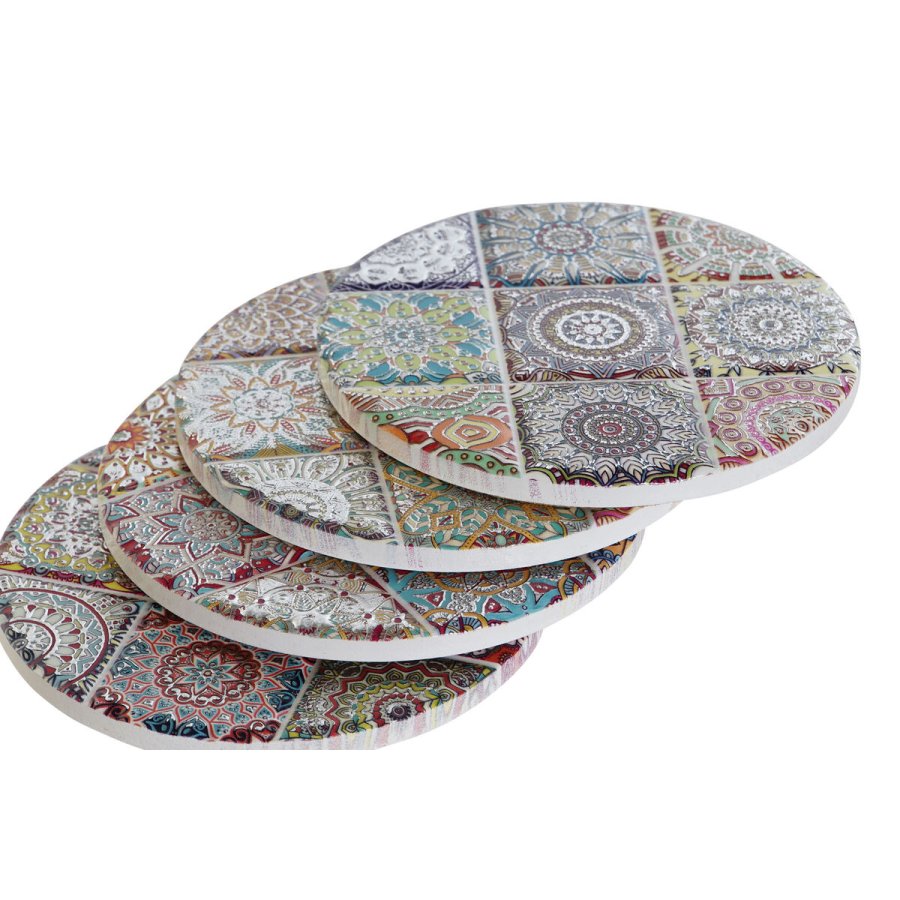 Varmebrikker Home ESPRIT Kork Dolomite Mandala Indianer mand Med relief #7