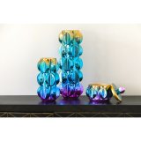 Vase Home ESPRIT Multifarvet Stentj Moderne 15 x 15 x 14 cm #2