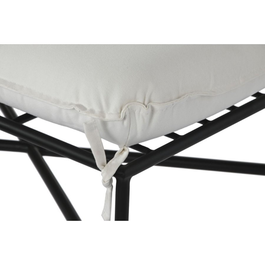 Fodsttte Home ESPRIT Hvid Sort Metal Urban 75 x 50 x 45 cm #3