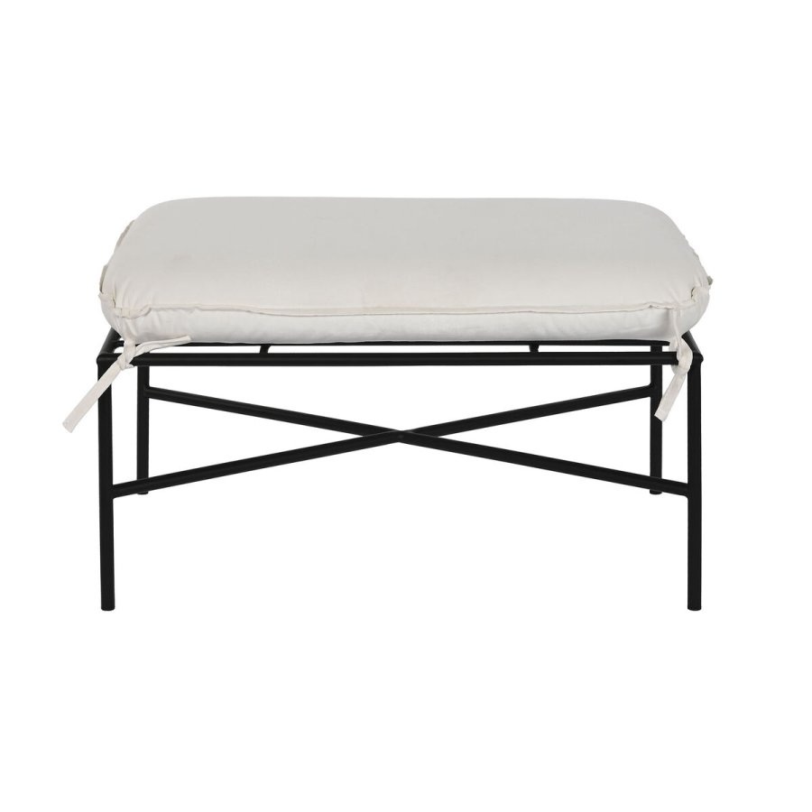 Fodsttte Home ESPRIT Hvid Sort Metal Urban 75 x 50 x 45 cm #4