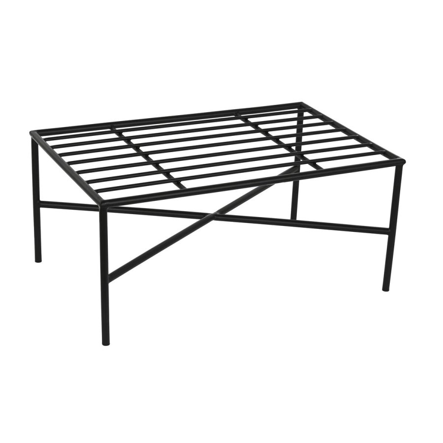 Fodsttte Home ESPRIT Hvid Sort Metal Urban 75 x 50 x 45 cm #5