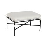 Fodsttte Home ESPRIT Hvid Sort Metal Urban 75 x 50 x 45 cm #1
