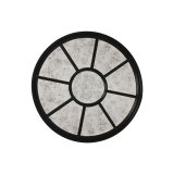Vgspejl Home ESPRIT Sort ldet overflade 100 x 5 x 100 cm #1