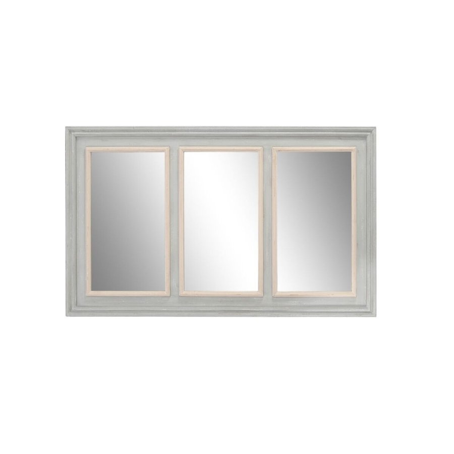 Vgspejl Home ESPRIT Hvid Gr Natur 150 x 5 x 90 cm #1