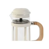 Kaffekande med stempel Home ESPRIT Hvid Natur Rustfrit stl polypropylen 350 ml 13 x 8 x 19 cm #4