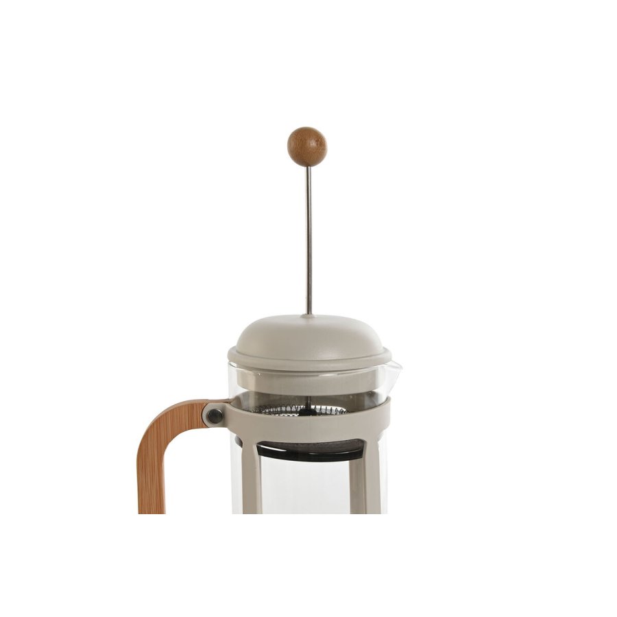 Kaffekande med stempel Home ESPRIT Hvid Natur Rustfrit stl 800 ml 15 x 10 x 22 cm #4