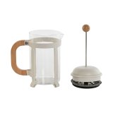 Kaffekande med stempel Home ESPRIT Hvid Natur Rustfrit stl 800 ml 15 x 10 x 22 cm #10