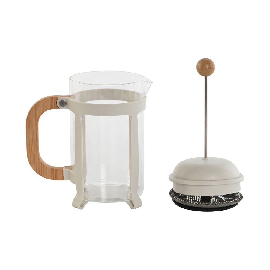 Kaffekande med stempel Home ESPRIT Hvid Natur Rustfrit stl 800 ml 15 x 10 x 22 cm #10