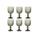 St med glas Home ESPRIT Gr Krystal 240 ml (6 enheder) #1