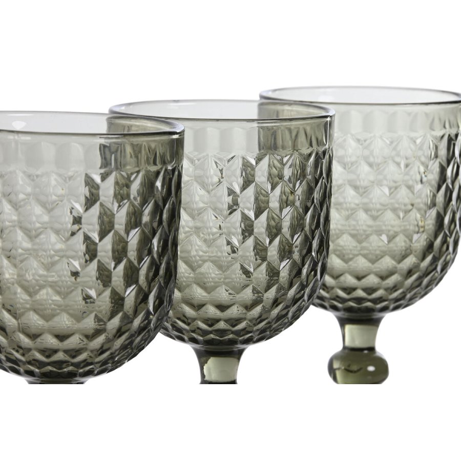 St med glas Home ESPRIT Gr Krystal 325 ml (6 enheder) #2