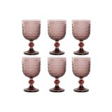 St med glas Home ESPRIT Pink Krystal 240 ml (6 enheder) #1
