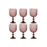 St med glas Home ESPRIT Pink Krystal 325 ml (6 enheder) #1