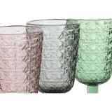 St med glas Home ESPRIT Sort Rd Grn Krystal 285 ml (6 enheder) #4