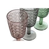 St med glas Home ESPRIT Sort Rd Grn Krystal 285 ml (6 enheder) #7