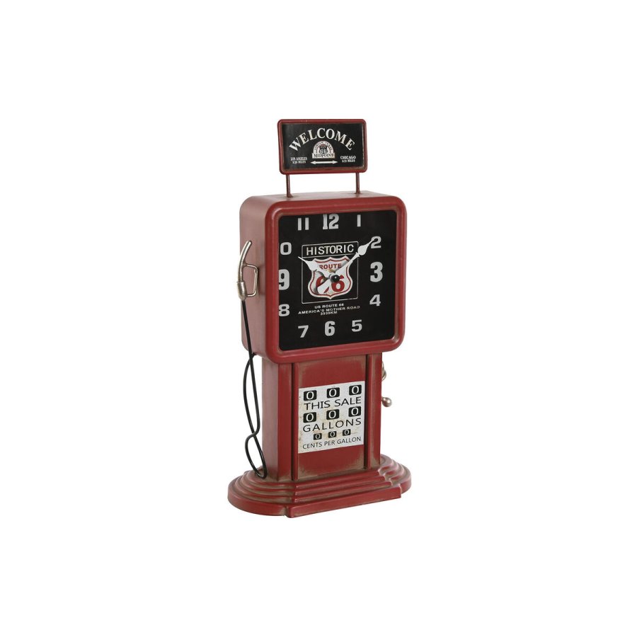 Namizna ura Home ESPRIT Rd Metal gasolinera 18 x 10 x 34 cm #1