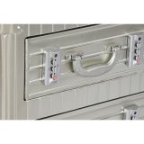 Natbord Home ESPRIT Slvfarvet Metal Tr MDF 46 x 39 x 63 cm #9