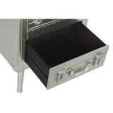 Natbord Home ESPRIT Slvfarvet Metal Tr MDF 46 x 39 x 63 cm #21