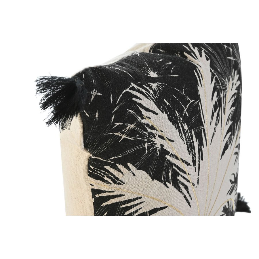 Pude Home ESPRIT Sort Boho Palmera 45 x 5 x 45 cm #2