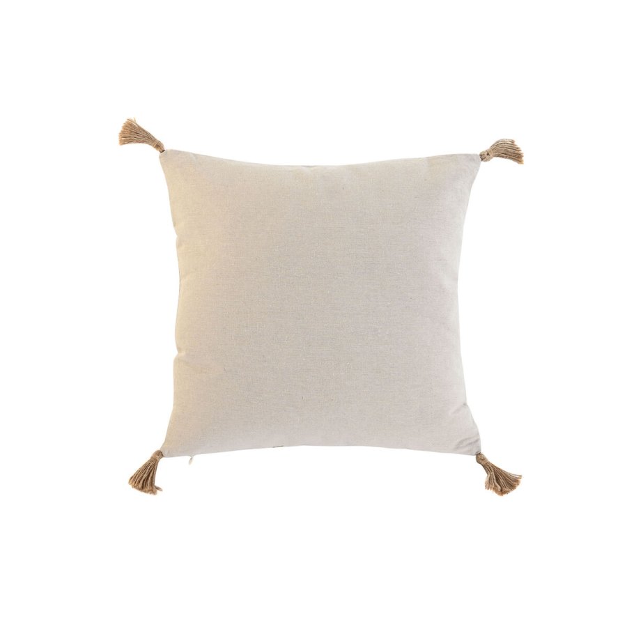 Pude Home ESPRIT Beige Natur Tropisk Boho 45 x 5 x 45 cm #3