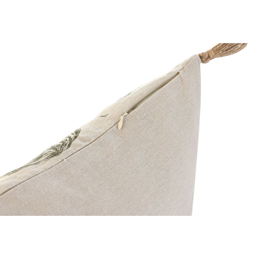 Pude Home ESPRIT Beige Natur Tropisk Boho 45 x 5 x 45 cm #5