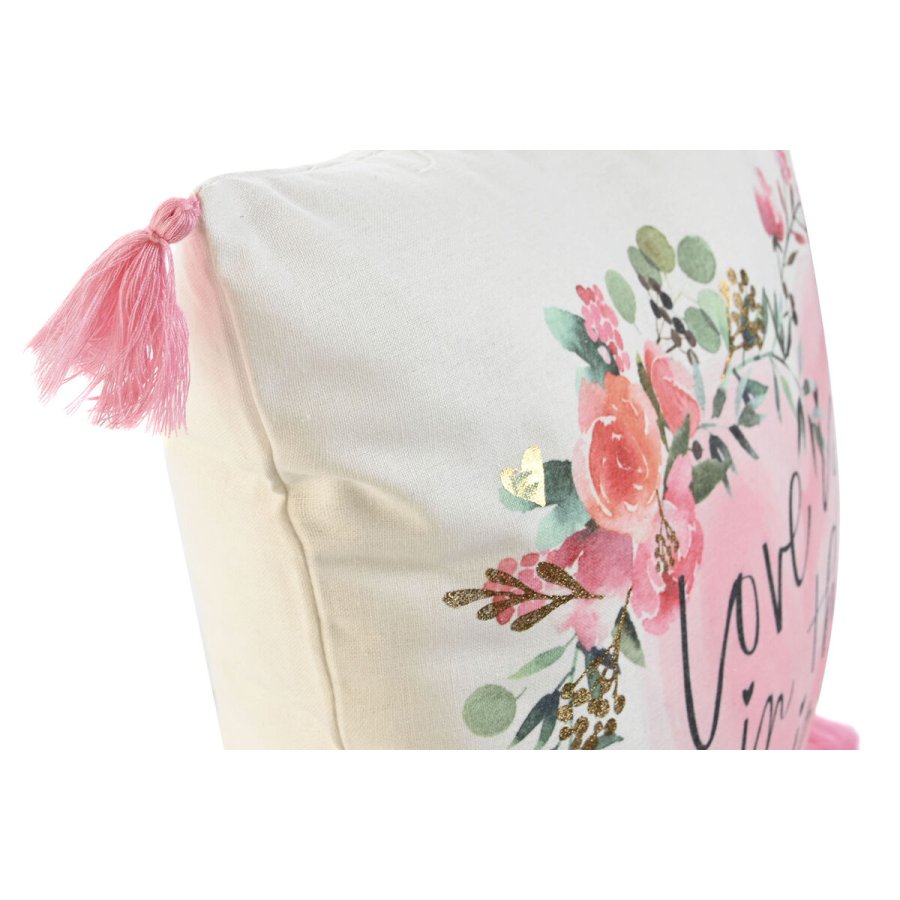 Pude Home ESPRIT Romantisk 45 x 5 x 45 cm (2 enheder) #2