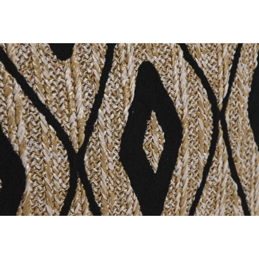 Pude Home ESPRIT Sort Natur 42 x 15 x 42 cm #3