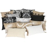 Pude Home ESPRIT Sort Natur 42 x 15 x 42 cm #4