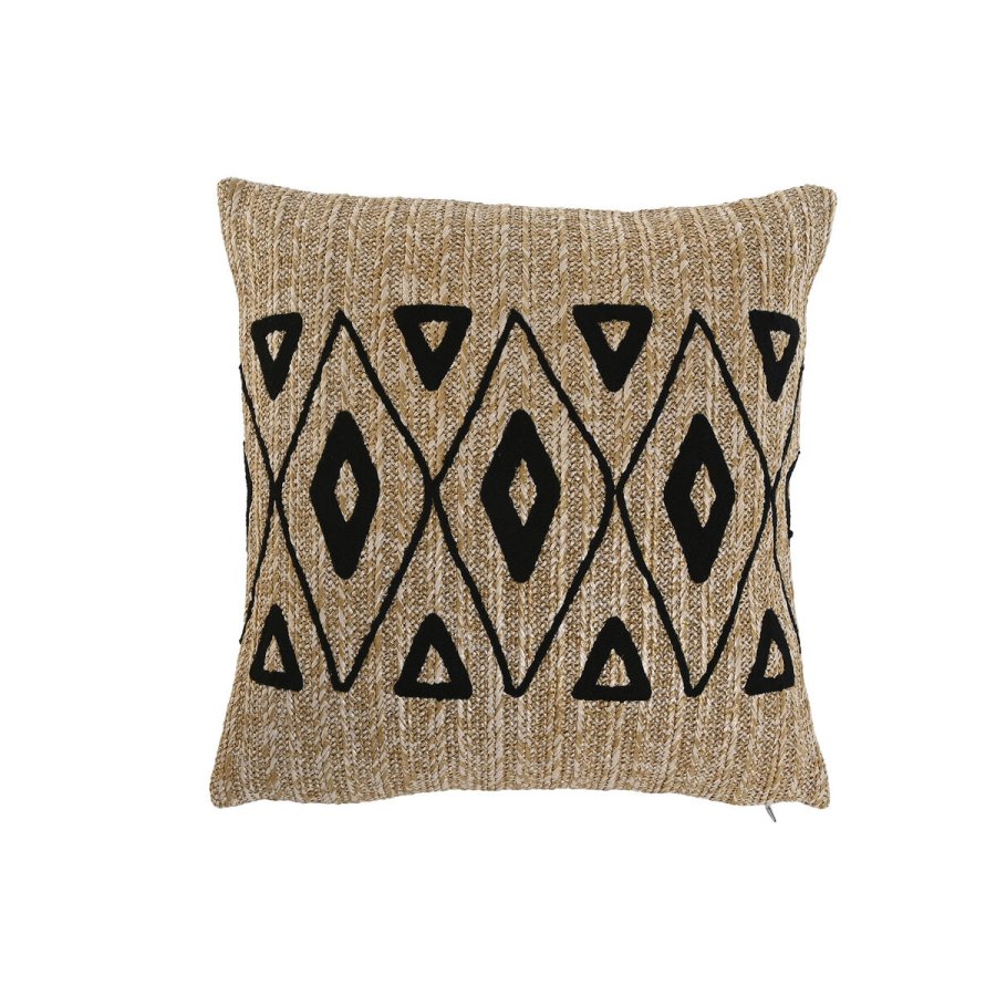 Pude Home ESPRIT Sort Natur 42 x 15 x 42 cm #1
